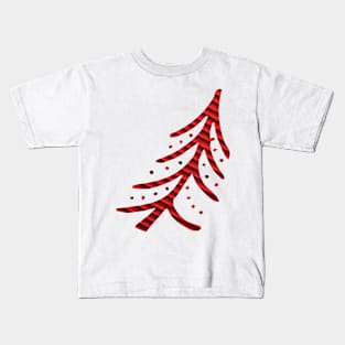 Red Christmas Tree Kids T-Shirt